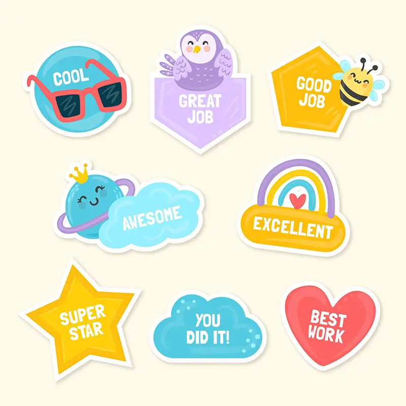 स्टिकरहरू स्टिकरहरू